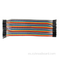 Cable DuPont DuPon de 2,54 mm de 2.54 mm Cable de puente de 40 puntos